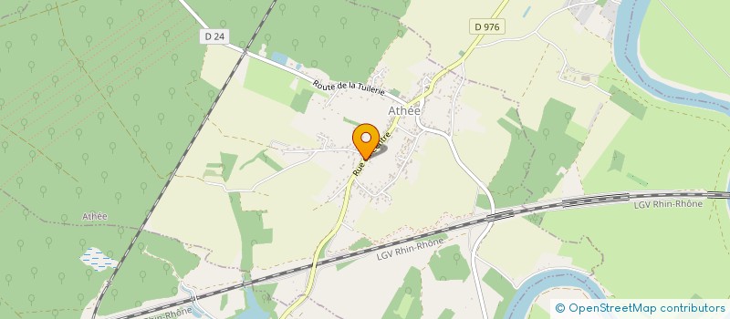 localisation de l'entreprise SARL FOURNIER B T P  ATHEE