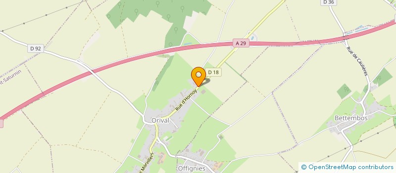 localisation de l'entreprise SARL FOURNIER ET FILS à HORNOY-LE-BOURG