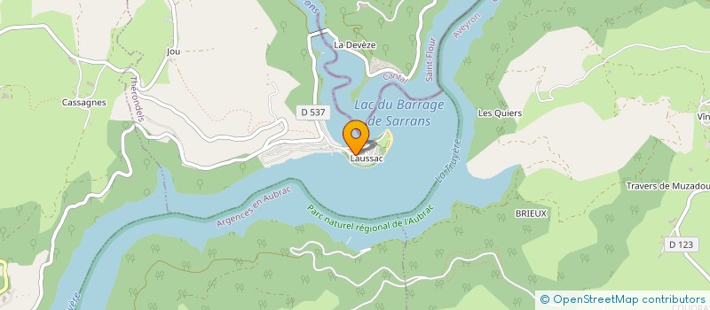 localisation de l'entreprise SARL FOURNIER ET FILS à TAUSSAC