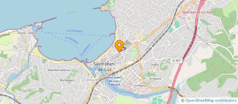 localisation de l'entreprise SARL FOURNIER-MACHICOTE  SAINT-JEAN-DE-LUZ