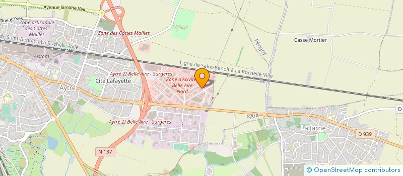 localisation de l'entreprise SARL FOURNIER MENUISERIE à AYTRE