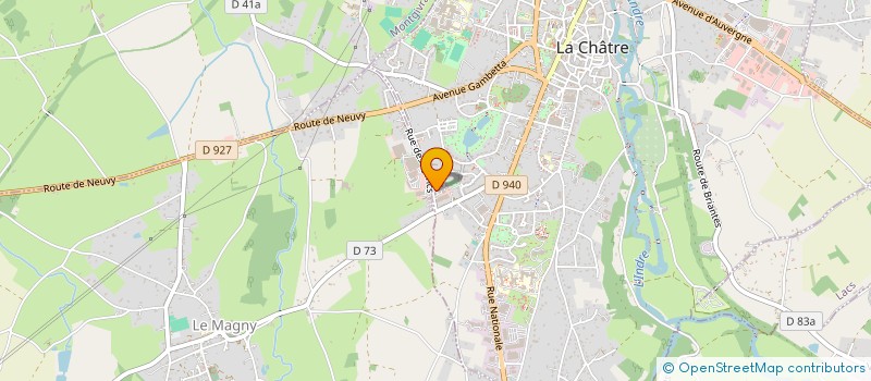 localisation de l'entreprise SARL FOURNIER PATRICK à LA CHATRE