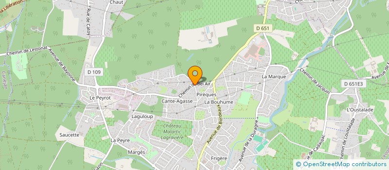 localisation de l'entreprise SARL FOURNIER SAINT-MARTY  LEOGNAN