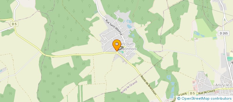 localisation de l'entreprise SARL FOURNIL DE L'AISNE  BRANCOURT-EN-LAONNOIS