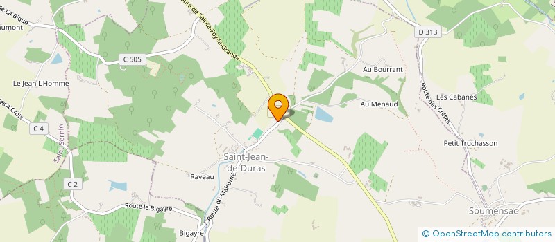 localisation de l'entreprise SARL FOURNIL DU MALROME  SAINT-JEAN-DE-DURAS