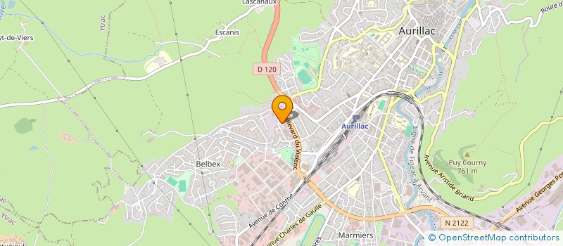 localisation de l'entreprise SARL FOURNIL DU VIALENC à AURILLAC