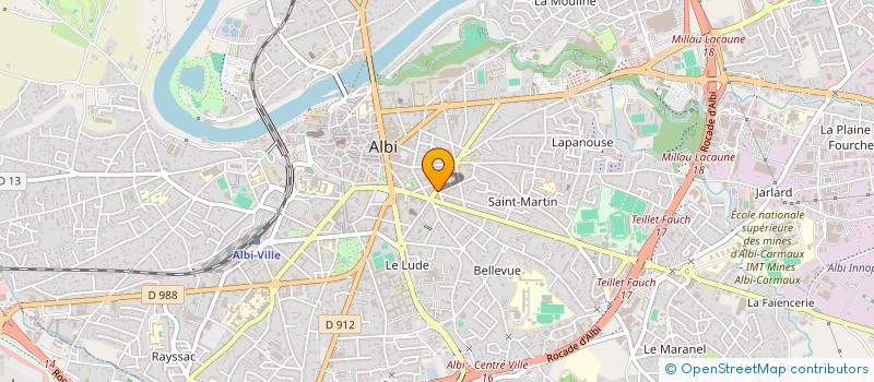 localisation de l'entreprise SARL FOYER CONFORT  ALBI