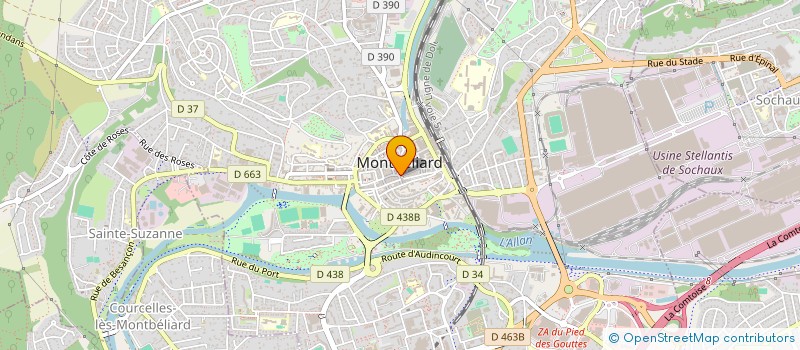 localisation de l'entreprise SARL FRACA  MONTBELIARD