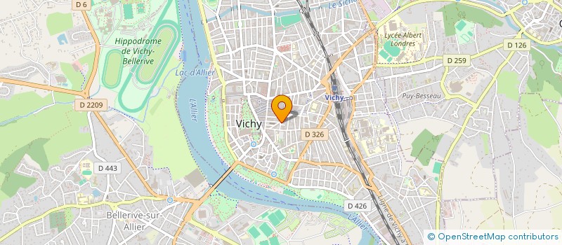 localisation de l'entreprise SARL FRADO à VICHY