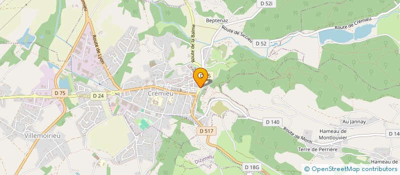 localisation de l'entreprise SARL FRAMEN à CREMIEU