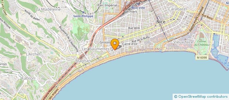 localisation de l'entreprise SARL FRANCE COIFFURE à NICE