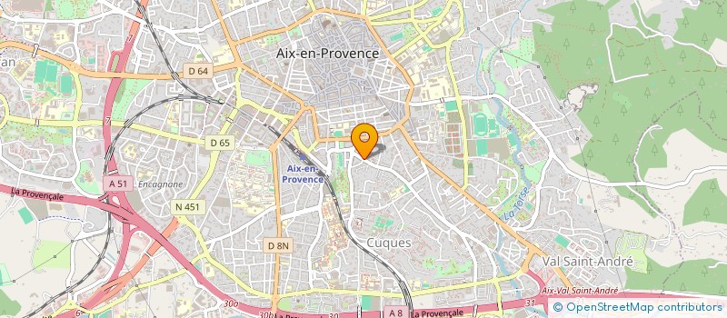 localisation de l'entreprise SARL FRANCE COIFFURE ESTHETIQUE à AIX-EN-PROVENCE