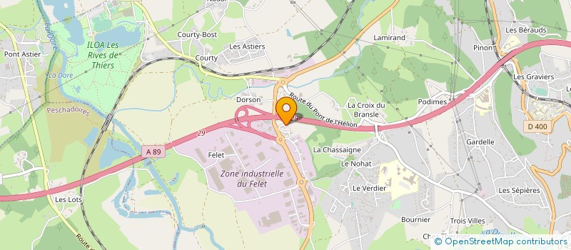 localisation de l'entreprise SARL FRANCE COUTEAUX à THIERS