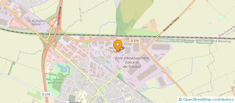 localisation de l'entreprise SARL FRANCE DISTRIBUTION  BRIE-COMTE-ROBERT