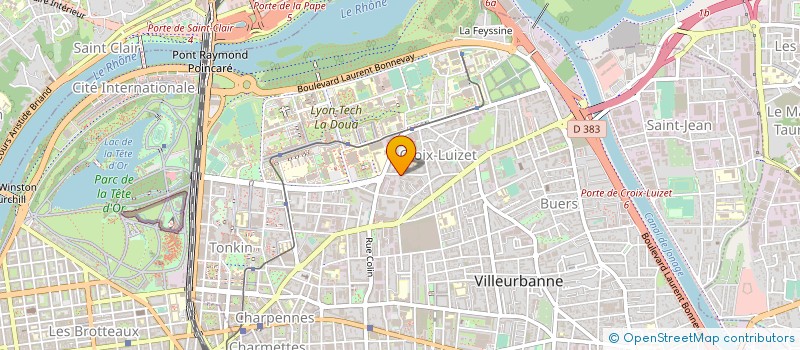 localisation de l'entreprise SARL FRANCE ELEC INDUSTRY  VILLEURBANNE