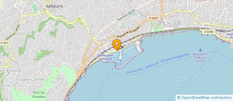 localisation de l'entreprise SARL FRANCE MARINE à VALLAURIS