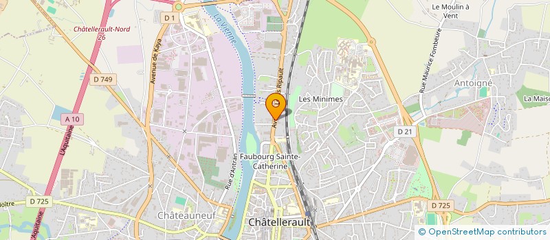 localisation de l'entreprise SARL FRANCE MENAGE DIFFUSION  CHATELLERAULT