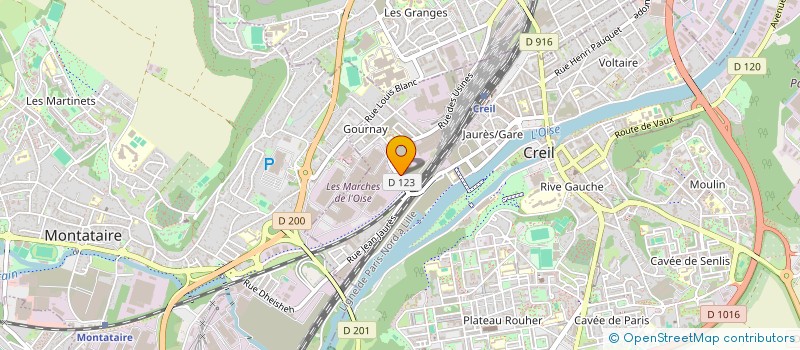 localisation de l'entreprise SARL FRANCE PEINTURE à CREIL