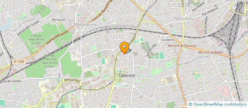 localisation de l'entreprise SARL FRANCE SUD  TALENCE