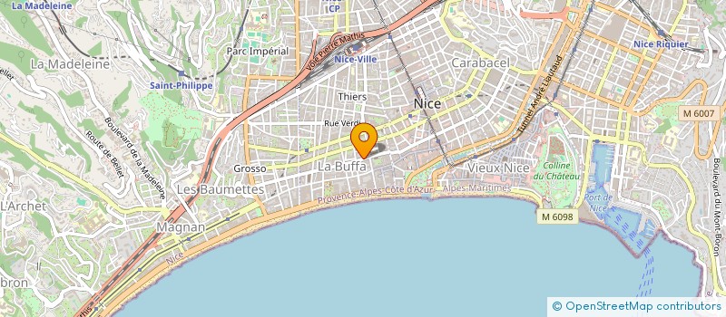 localisation de l'entreprise SARL FRANCEBUFFA IMMOBILIER à NICE