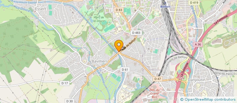 localisation de l'entreprise SARL FRANCHE COMTE ENVIRONNEMENT à BAVILLIERS