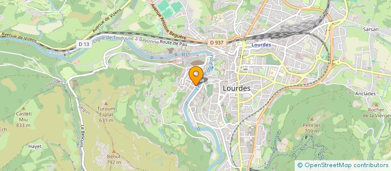 localisation de l'entreprise SARL FRANCHOTEL à LOURDES