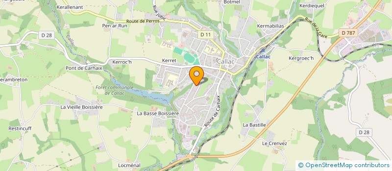 localisation de l'entreprise SARL FRANCIS BEUZIT à CALLAC