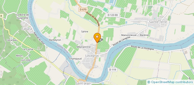 localisation de l'entreprise SARL FRANCIS DUBOIS  SAINTE-TERRE