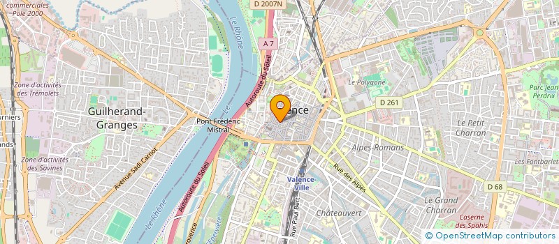 localisation de l'entreprise SARL FRANCK  VALENCE