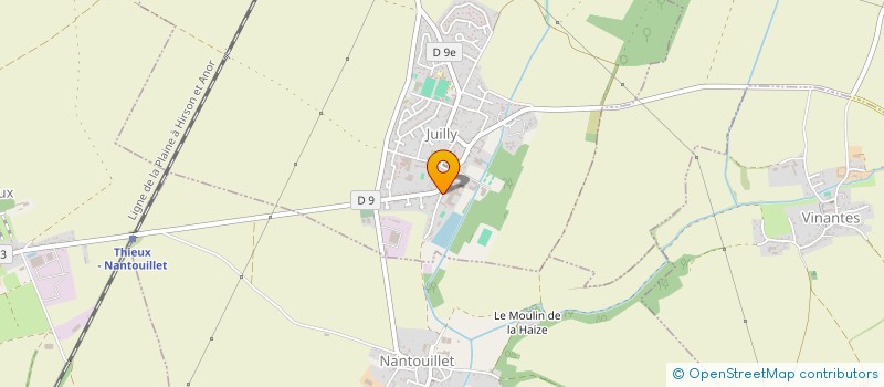 localisation de l'entreprise SARL FRANCK CORVISIER à JUILLY