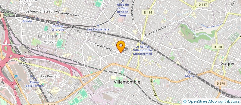 localisation de l'entreprise SARL FRANCK ET CHARLES à VILLEMOMBLE