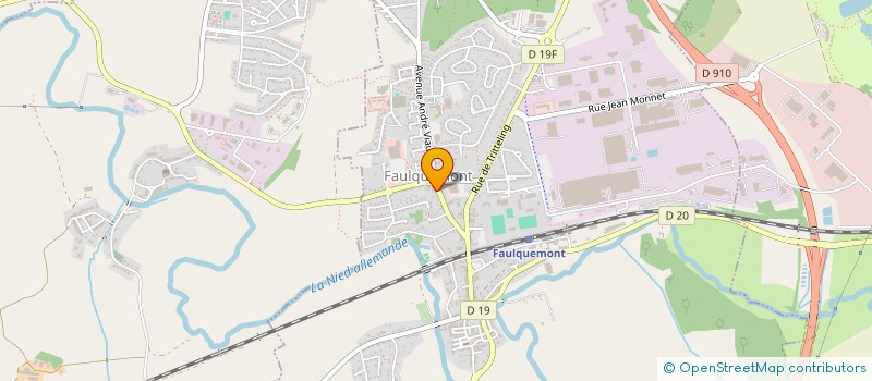 localisation de l'entreprise SARL FRANCK ET NATHALIE COIFFURE  FAULQUEMONT