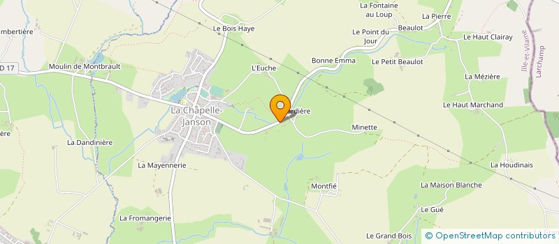 localisation de l'entreprise SARL FRANCK TAXI à LA CHAPELLE FLEURIGNE