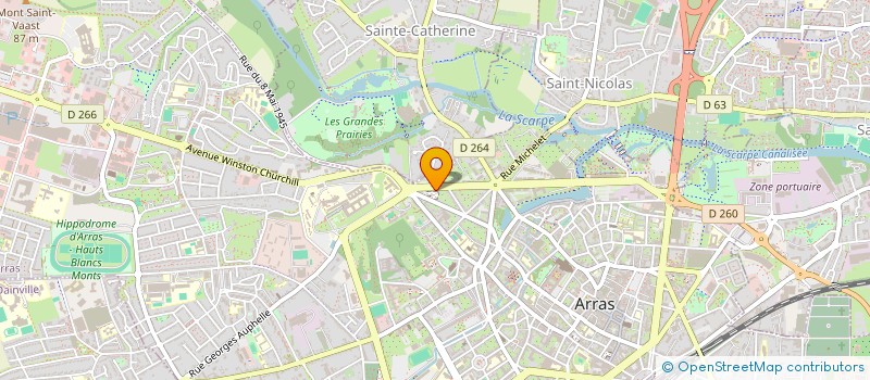 localisation de l'entreprise SARL FRANCK TILLIER à ARRAS