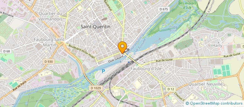localisation de l'entreprise SARL FRANCOIS à SAINT-QUENTIN