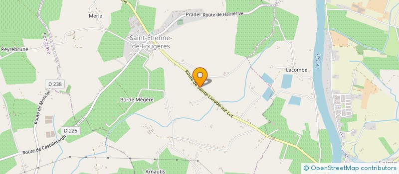localisation de l'entreprise SARL FRANCOIS BERGONNIE à SAINT-ETIENNE-DE-FOUGERES