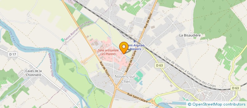localisation de l'entreprise SARL FRANCOIS BONNEAU à NOYERS-SUR-CHER