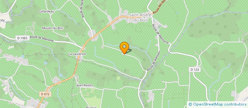 localisation de l'entreprise SARL FRANCOIS BROUARD  SAINT-ANDRE-DU-BOIS