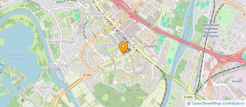 localisation de l'entreprise SARL FRANCOIS C  CERGY