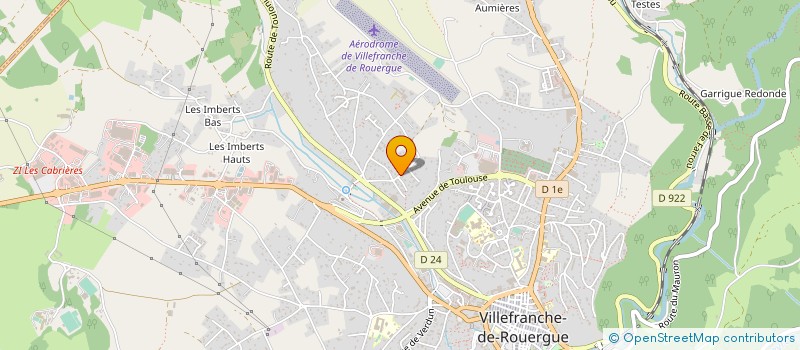 localisation de l'entreprise SARL FRANCOIS COUVERTURE à VILLEFRANCHE-DE-ROUERGUE