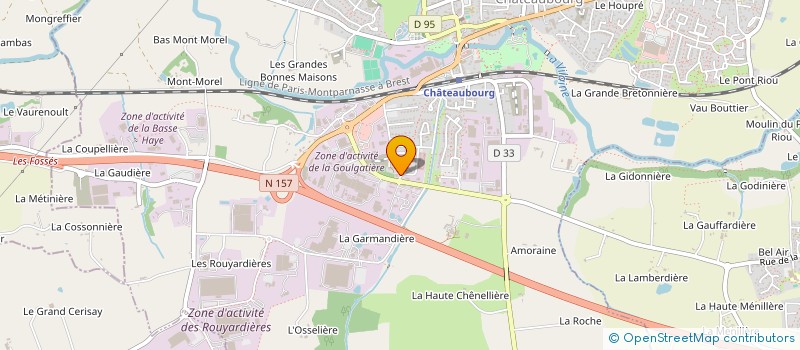 localisation de l'entreprise SARL FRANCOIS GEFFROY & ASOCIES  CHATEAUBOURG