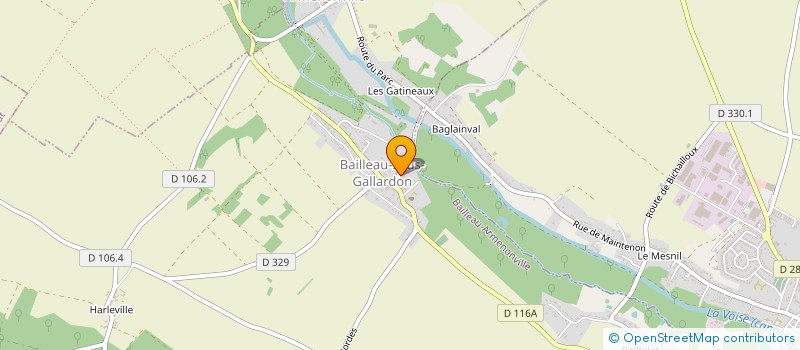 localisation de l'entreprise SARL FRANEX à BAILLEAU-ARMENONVILLE
