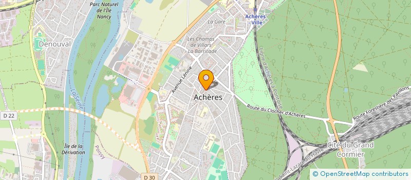 localisation de l'entreprise SARL FRANPRIX ACHERES à ACHERES