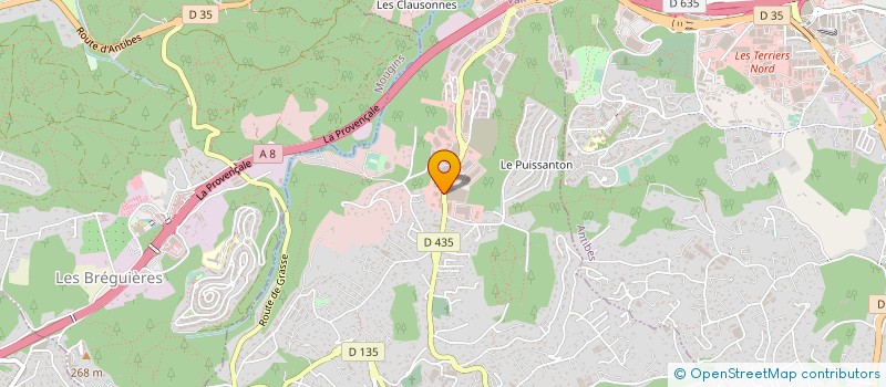 localisation de l'entreprise SARL FRAPORT à VALLAURIS