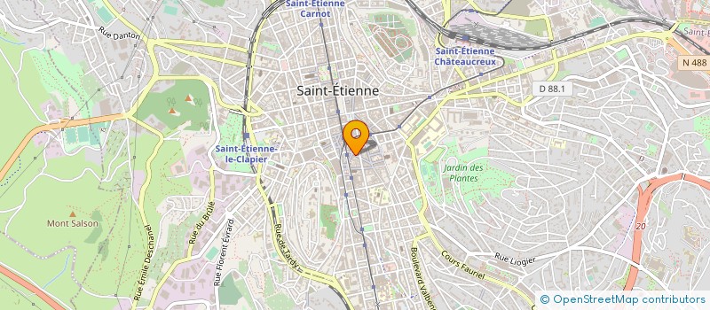 localisation de l'entreprise SARL FRAPPA FRUITS  SAINT-ETIENNE