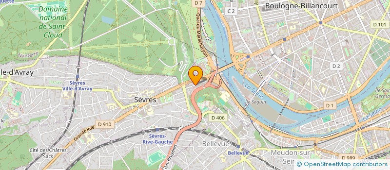 localisation de l'entreprise SARL FREAKSTORM à SEVRES