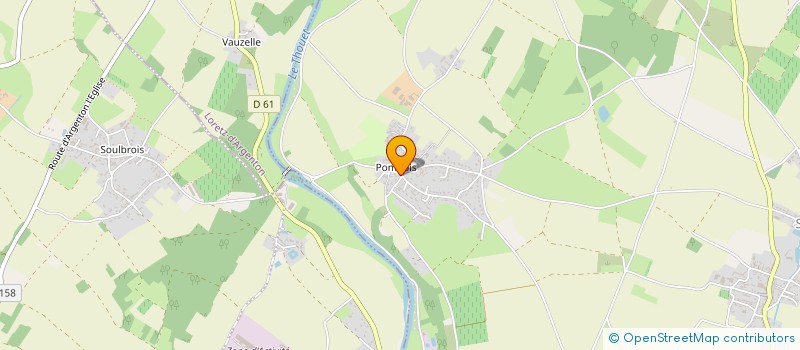 localisation de l'entreprise SARL FREBOEUF A. JARDINS & PAYSAGES  SAINTE-VERGE