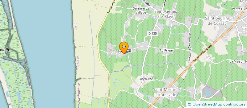 localisation de l'entreprise SARL FRED'EAU  SAINT-GENES-DE-BLAYE