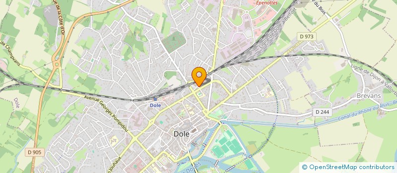 localisation de l'entreprise SARL FRED ERIC PNEUS à DOLE