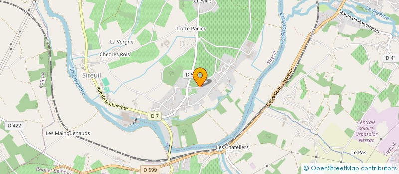 localisation de l'entreprise SARL FREDERIC BESNARD à SIREUIL
